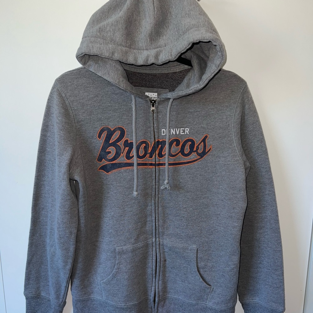 Gray Denver Broncos Hoodie